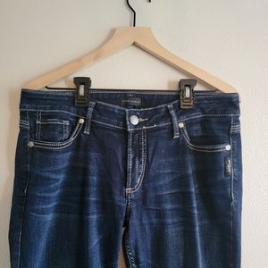 Silver Jeans, Elyse slim boot, 31, Dark wash